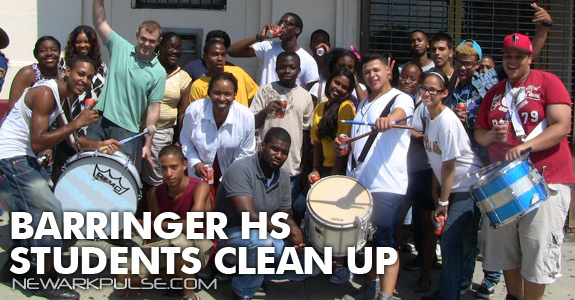 Barringer Students Help Clean Up