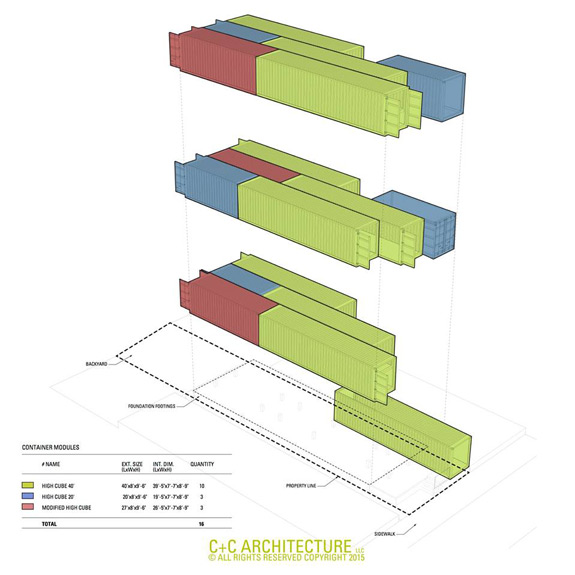 container apartment layout