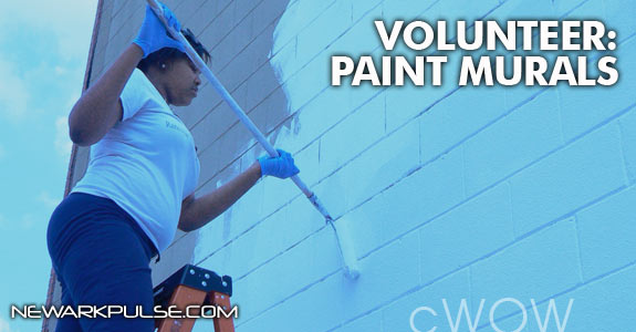 Volunteer Painting Murals