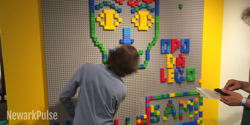 Lego wall at Makerspace