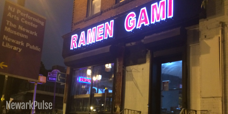 Ramen Gami at night